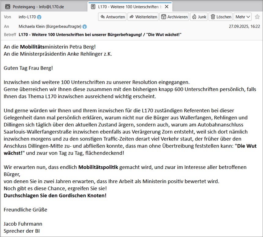 weitere 100 Unterschriften